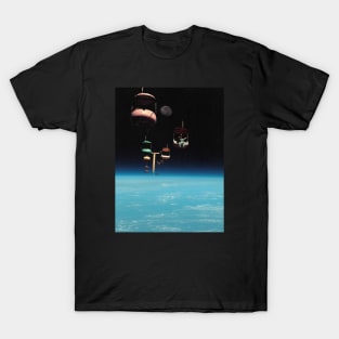 The Best View In The World - Space Aesthetic, Retro Futurism, Sci Fi T-Shirt